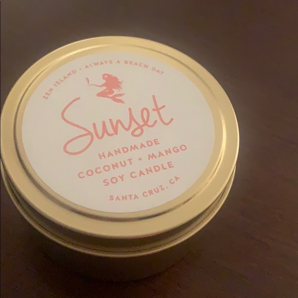zen island Other - NWT handmade coconut mango soy candle 🧜🏻‍♀️
